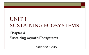 Chapter 4 – Sustaining Aquatic Ecosystems (.ppt)
