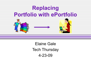 Elaine Gale's PowerPoint presentation