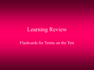 Learning Flashcards