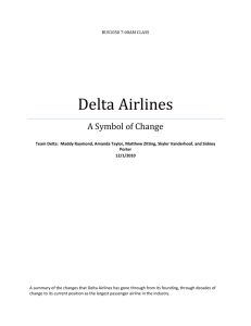 Delta Airlines - Matthew H. Zitting ePortfolio