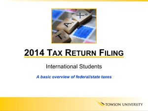 Tax Workshop Powerpoint - International Student and Scholar