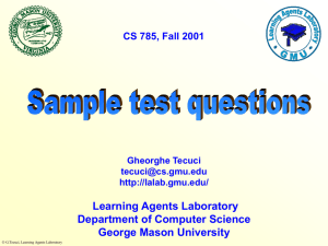 Sample Test Questions - Learning Agents Center