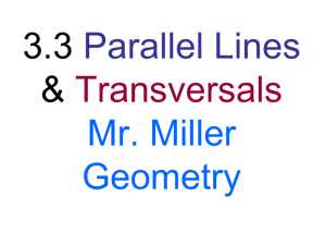 Powerpoint Parallel Lines Cut By A Transversal