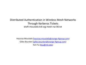 Distributed Authentication in Wireless Mesh Networks Through