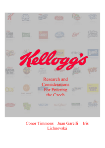 (Kelloggs, 2014) (MarketLineAdvantage, 2013