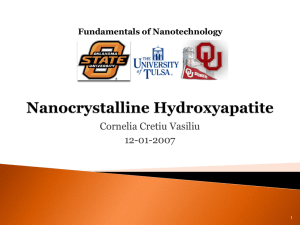 Nanocrystalline Hydroxyapatite