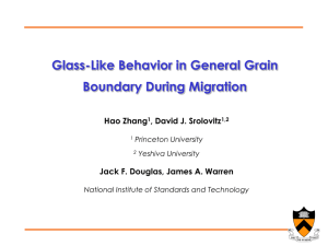 Glass-Like Behavior in General Grain Boundary During Migration