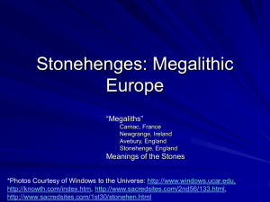Stone Henges: Megalithic Europe
