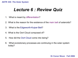 (I) Dr Conor Nixon Fall 2006 ASTR 330: The Solar System