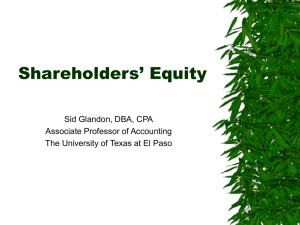 Stockholders' Equity: Retained Earnings