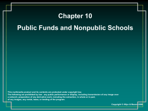 Chapter 10 Public Funds and Nonpublic Schools