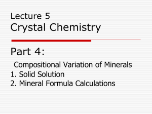 Lecture 05 Mineral Calculations mod 9
