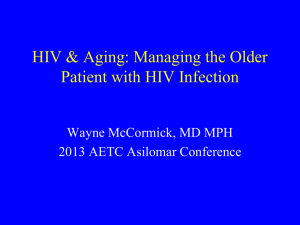 HIV and the Older Patient