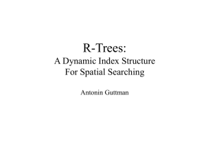 R-Trees: A Dynamic Index Structure For Spatial Searching