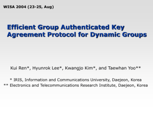 Efficient Group Authenticated Key Agreement Protocol for Dynamic