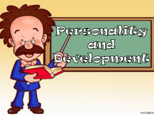 Personality Development Notes