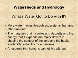 Watersheds and Hydrology