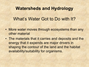 Watersheds and Hydrology
