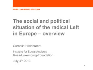 Overview Radical Left