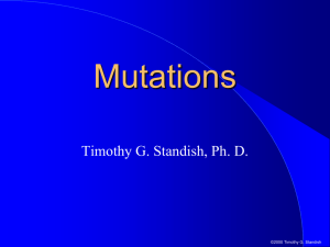 Mutation and Regulation