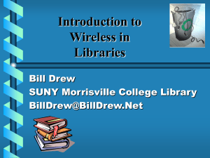 Introduction to Wireless in the Library