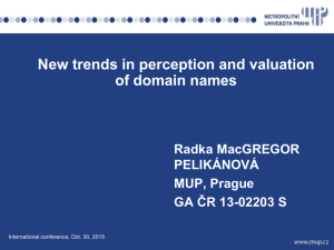 RMP: New trends in perception and valuation of DNs