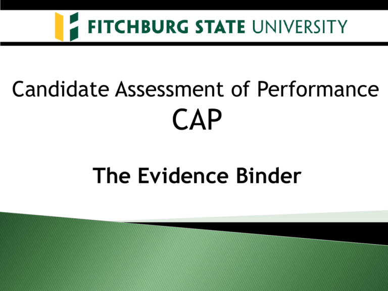 Practicum CAP Evidence Binder