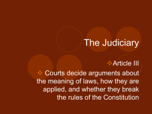 The Judiciary