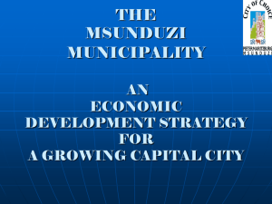 an economic development strategy for a growing capital city