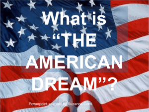 THE AMERICAN DREAM