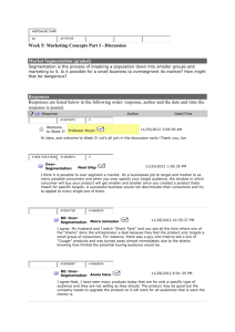 Week 5: Marketing Concepts Part I - Discussion