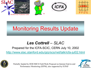 ICFA/SCIC Monitoring Update