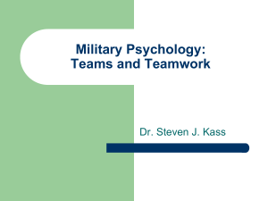 Military Psychology: Overview