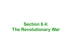 The Revolutionary War - LOUISVILLE