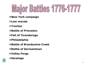 New York battles 1776 - Madison Local Schools