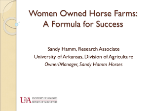 Women Owned Horse Farms