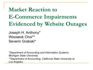 Market Reaction to E-Commerce Impairments and Website Outages