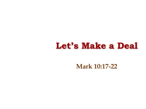 Let's Make a Deal - The Baptist Start Page
