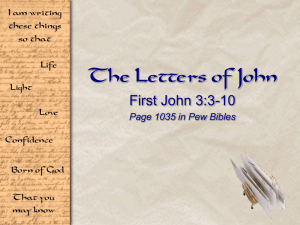 First John 3:3-10 in PPT