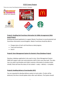 Store Management System for Domino's Pizza (Database Project)