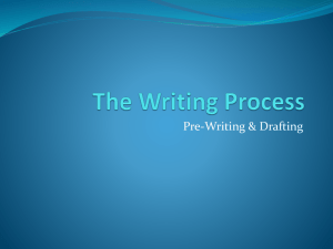 Pre-Writing