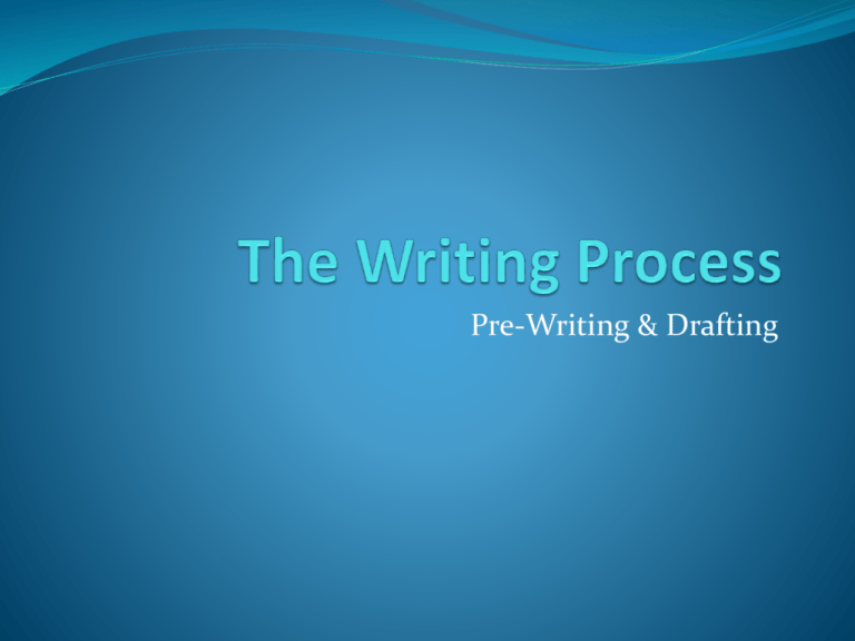 Pre Writing