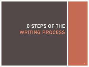 6 Steps of the Writing Process