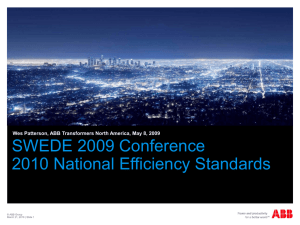 How the 2010 DOE National Efficiency Standards Will Impact Your