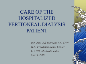 Peritoneal dialysis slideshow
