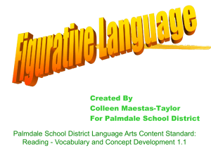 Figurative Language - Palmdale School District