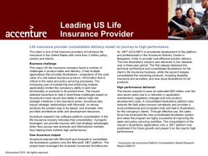 Life insurance provider consolidates delivery model on