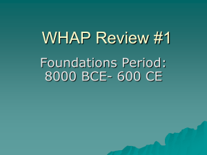 WHAP Review #1 - Fort Thomas Independent Schools