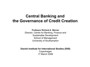 speculative credit creation