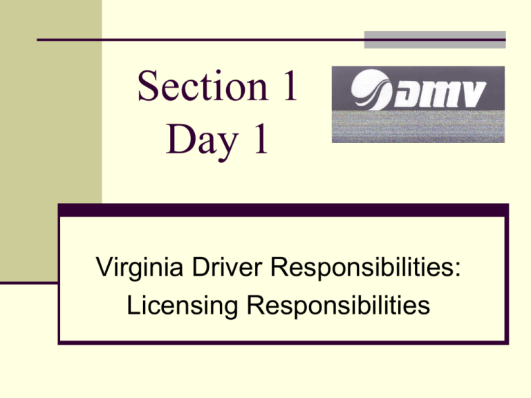 Types Of Licenses In VA